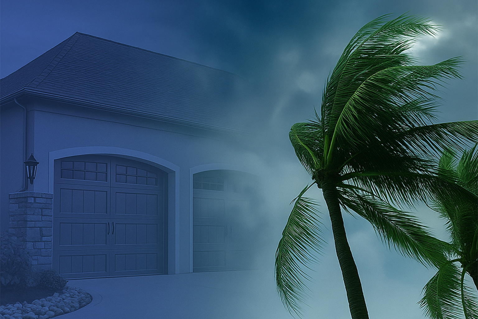 Storm damaged garage door repair service in Dearborn Heights MI